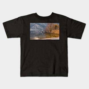 Lake Garda at Torbole in North Italy Kids T-Shirt